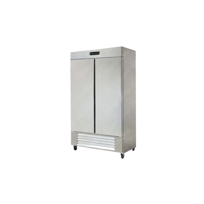 Refrigerador Vertical En Acero Inoxidable 2 Puertas Solidas De 37”. Modelo ARR-37-PE