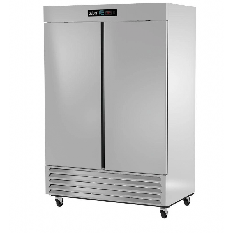 Congelador de 49”, 2 Puertas Solidas de Acero Inoxidable. Modelo ARF-49-H