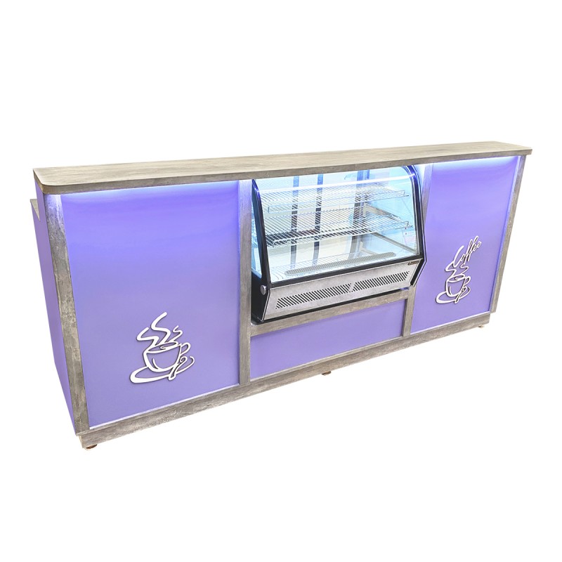 Barra Para Cafeteria Linea Vita 2.40mts para Vitrina RTW-160L