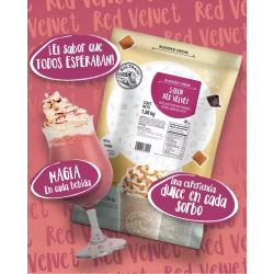 Polvo Big Train Sabor Red Velvet - Bolsa de 1.59 Kg (3.5 lbs)