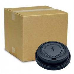 Tapa de Poliestireno Para Vaso Papel Blanco 12 y 16oz, Caja 1,000 pz