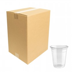 Caja de Vasos de Plástico Transparente 14 oz - Paquete de 1000 Piezas