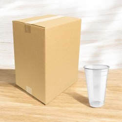 Caja de Vasos de Plástico Transparente 16 oz - Paquete de 1000 Piezas