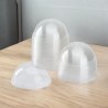 Manga Tapa Domo Transparente con Orificio - Compatible con Vasos de 14 oz y 16 oz - 50 Piezas