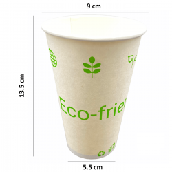 Vaso de Papel Biodegradable Decorado 16oz, Manga 50pz