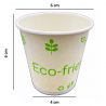 Vaso de Papel Biodegradable Decorado 4oz, Manga 50pz