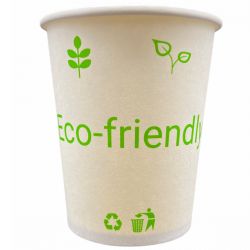 Vaso de Papel Biodegradable Decorado 8oz, Manga 50pz