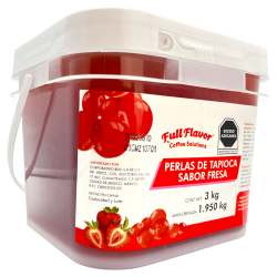 Perlas Explosivas Sabor Fresa, Bote de 3 Kilos