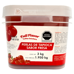 Perlas Explosivas Sabor Fresa, Bote de 3 Kilos