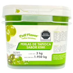 Perlas Explosivas Sabor Kiwi, Bote de 3 Kilos