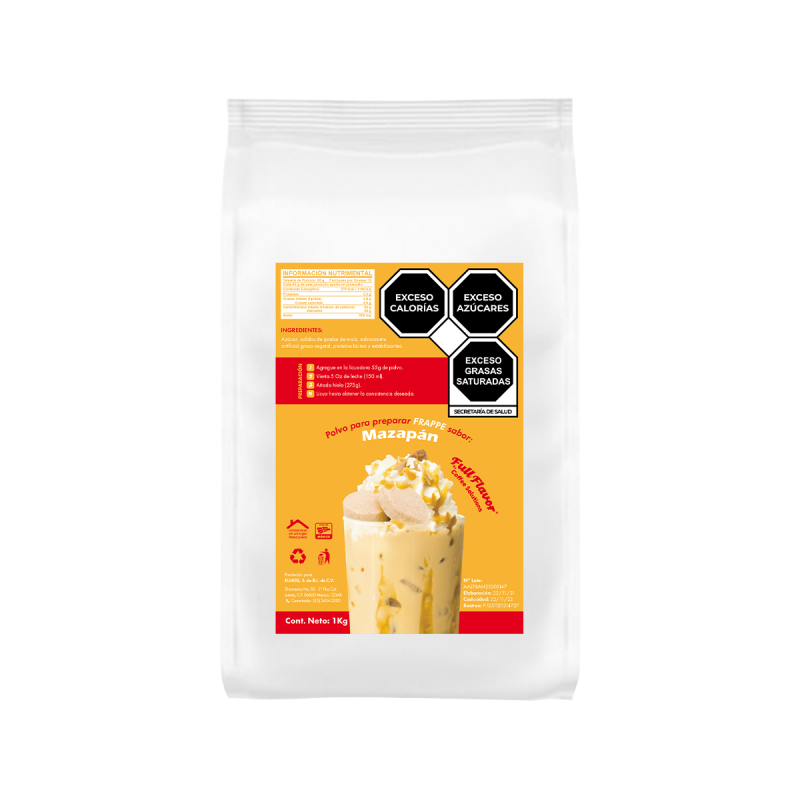 Polvo para Bebidas Frias o Calientes Sabor Mazapan