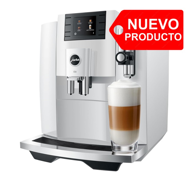 Cafetera Jura E8 Blanca - Cafetera Superautomática