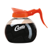 Jarra de Vidrio Para Servicio de Café Americano Descafeinado. Mango Color Naranja