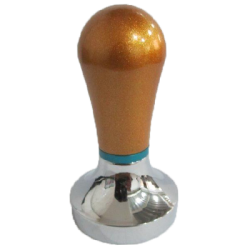 Coffee Tamper PROFESIONAL Mango de Color Dorado