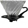 Hario V60 Con soporte plastico negro, Metodo para Extraccion de Cafe