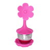 Infusor de Silicon y Acero Inoxidable Diseño Flor