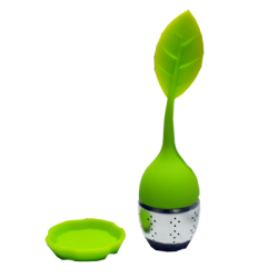 Infusor de Silicon y Acero Inoxidable Diseño Hoja