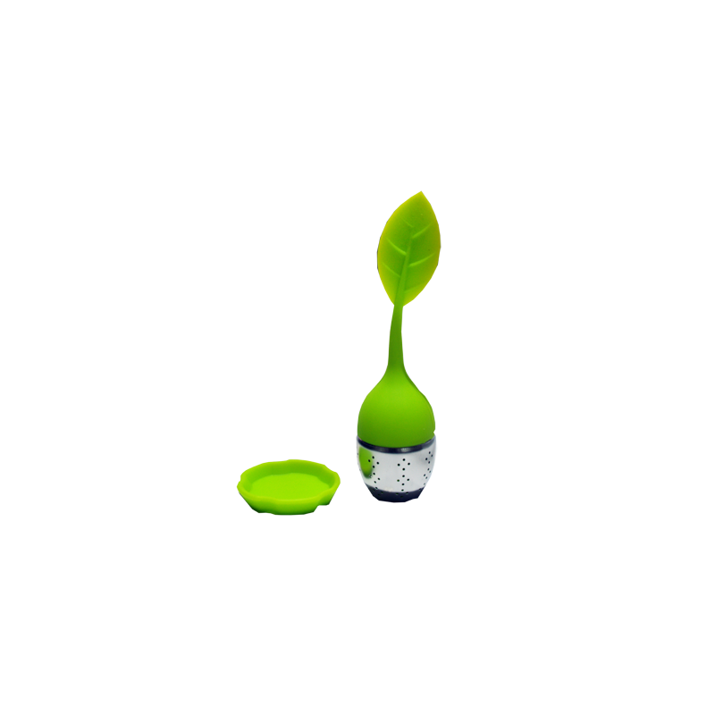 Infusor de Silicon y Acero Inoxidable Diseño Hoja