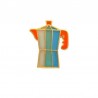 Pin en Forma de Cafetera Moka de Colores para Amantes del Café