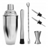 Shaker de Acero Inoxidable 550 ml con 6 piezas