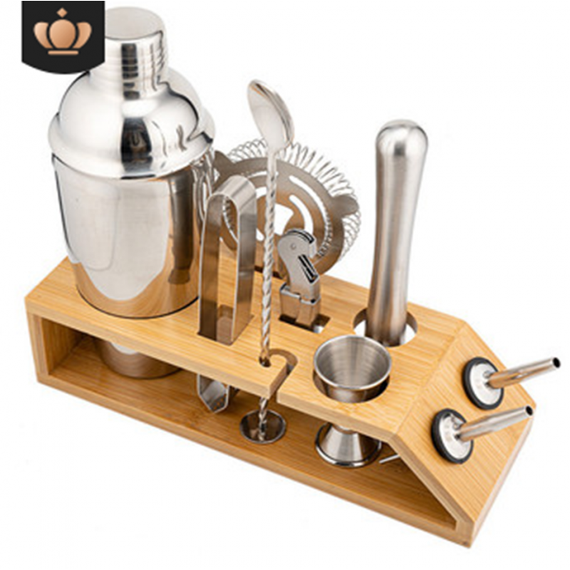 Shaker de Acero Inoxidable 750 ml con 9 piezas
