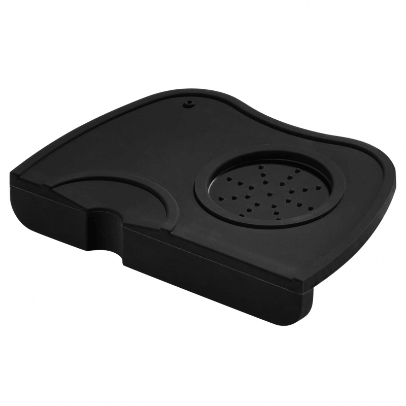 Tapete para Coffee Tamper de Caucho Negro. Modelo GR-5302