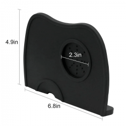 Tapete para Coffee Tamper de Caucho Negro. Modelo GR-5302