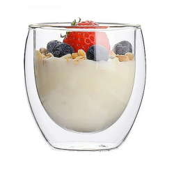 Vaso de Vidrio Doble Fondo 250 ml