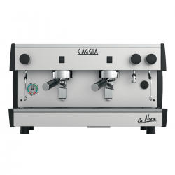 Cafetera Italiana Nuova Nera 2 Grupos Semiautomática