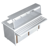 Gabinete Baño María a Gas para 6 Insertos - 2.10 X 0.70 X 0.90   Acero Inoxidable Tipo 304