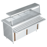 Gabinete Baño María Eléctrico para 3 Insertos - 1.20 X 0.70 X 0.90   Aceto Inoxidable Tipo 441