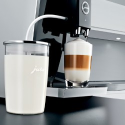 Recipiente de leche de cristal