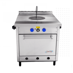 Estuca Comercial Extrapesada Con Plancha Tipo Francesa y Horno