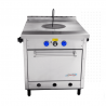 Estuca Comercial Extrapesada Con Plancha Tipo Francesa y Horno