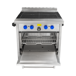 Estufa Comercial Extrapesada de 4 Quemadores y Horno