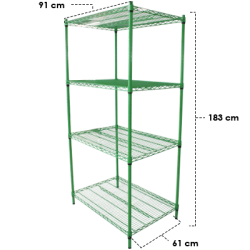 Anaquel Para Almacen Y Camaras de Refrigeracion 91 X 61 X 1.83